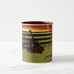 Cowboy Boot Två-Tonad Mugg