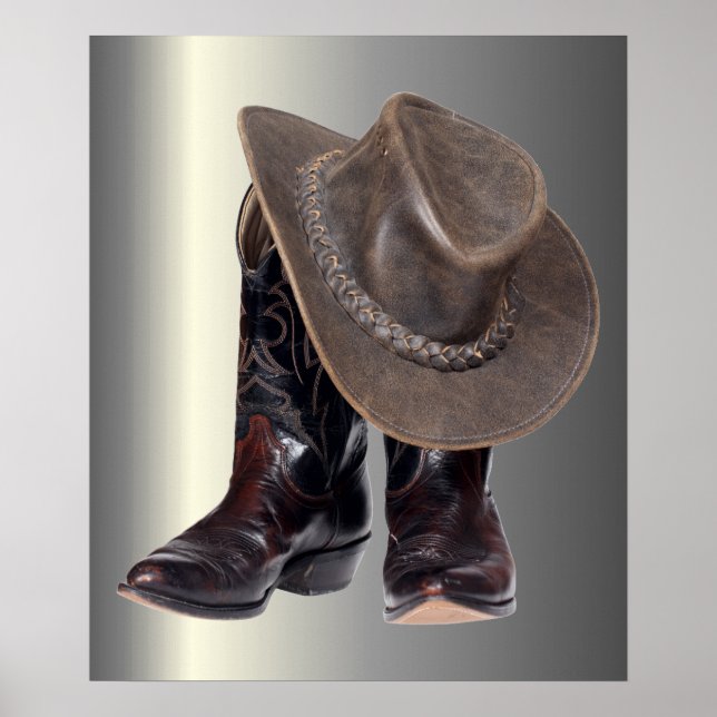 Cowboy Boots and Hat Poster (Framsidan)