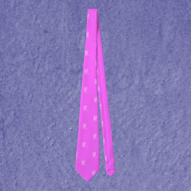 Cowboy Boots Stars Rosa Mönster Slips (A tie with a pattern of pink cowboy boots.)
