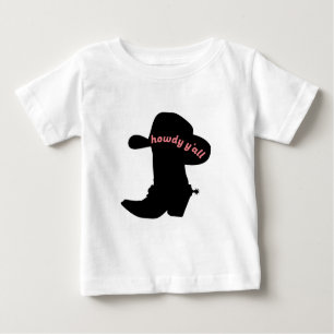Cowboy Boots T-Shirt, howdy y'all Boots and hat T Shirt