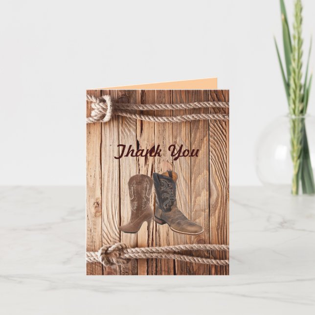 Cowboy Boots Western country Bröllop tack (Framsida)