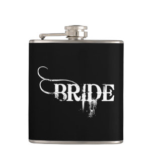 Cowboy Bride Frimärke White på Black Fickplunta