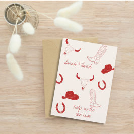 Cowboy Bröllopstema  Spara Datumet