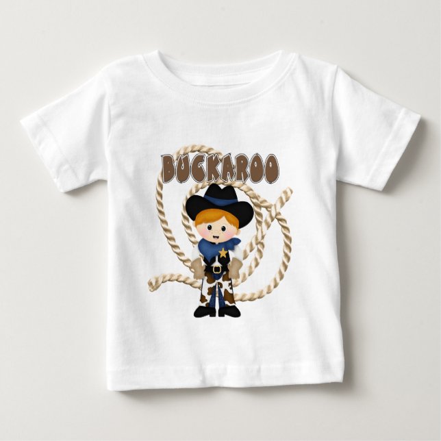 Cowboy Buckaroo T Shirt (Framsida)