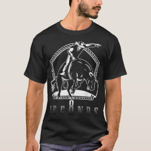 Cowboy Bull Riding frågar mig om åtta sekunder Wes T Shirt