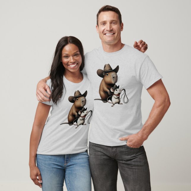 Cowboy Capybara T Shirt (Unisex)