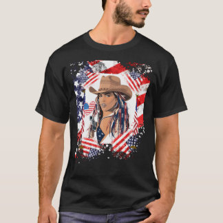 Cowboy Carter Profile Pic American Flagga T Shirt