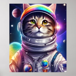 Cowboy Cat Astronaut, Space-kadett Poster