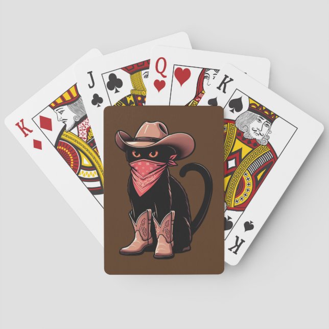 Cowboy Cat Casinokort (Baksidan)