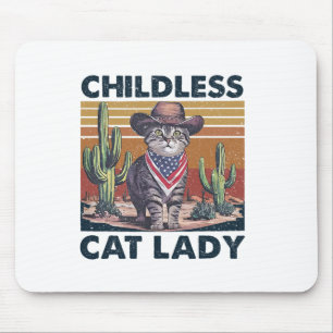 Cowboy Cat Chilless Cat Dam för Kamalavalet Musmatta