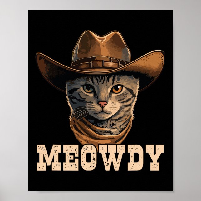 Cowboy Cat Meowdy 1 Poster (Framsidan)