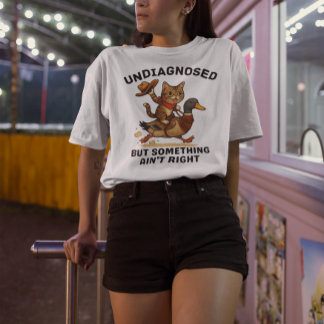 Cowboy Cat Meowdy Partner Shirt - Skriv ut Mörk T Shirt
