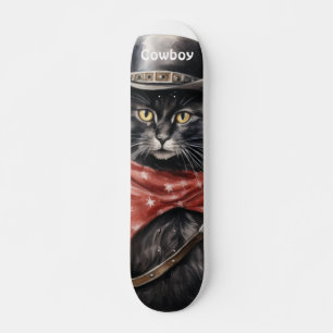 Cowboy Cat Mini Skateboard Bräda 18,5 Cm
