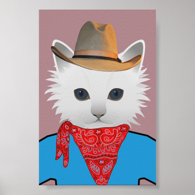 COWBOY CAT-POSTER POSTER (Framsidan)