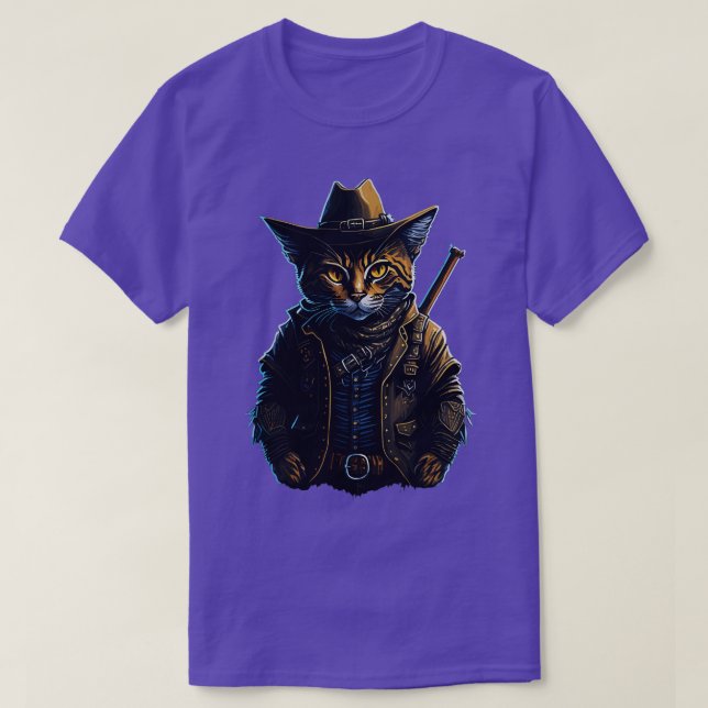 Cowboy Cat T Shirt (Design framsida)