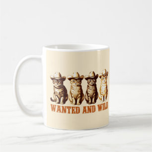 Cowboy Cats Vild Westernare Kattunge Graphic. Kaffemugg
