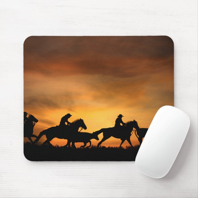 Cowboy Cattle Drive Land Western Musmatta (Med mus)