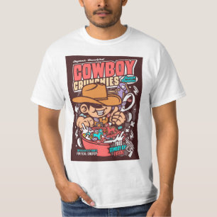 Cowboy Cereal Pop Art Parody T Shirt