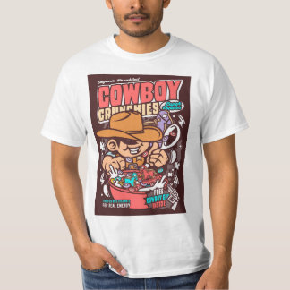 Cowboy Cereal Pop Art Parody T Shirt