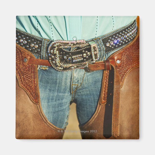 Cowboy chaps magnet (Framsidan)