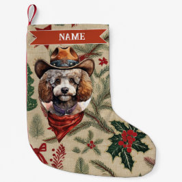Cowboy Christmas Stocking Liten Julstrumpa
