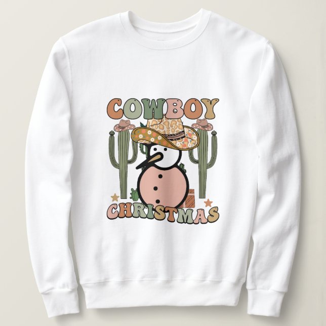 Cowboy christmas t shirt (Design framsida)