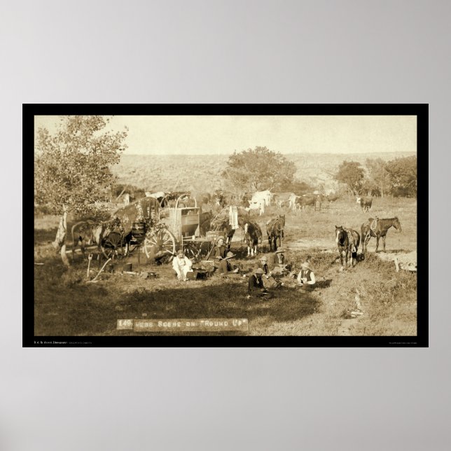 Cowboy Chuckwagon SD 1887 Poster (Framsidan)