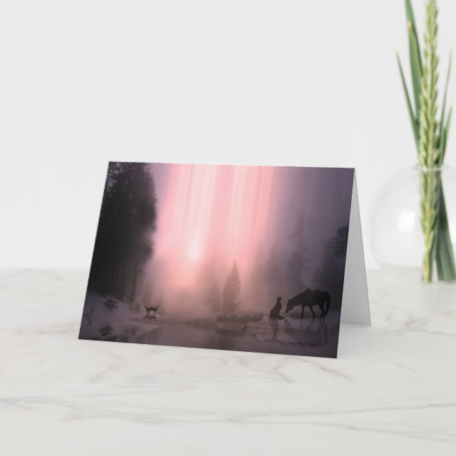 Cowboy Church-julkort Helgkort (Framsida)