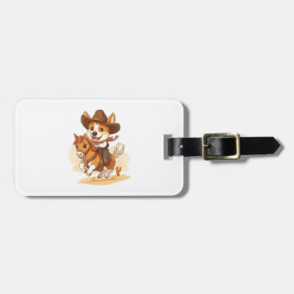 Cowboy Corgi � Western Rodeohund Bagagebricka