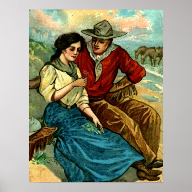 Cowboy Courtship Poster (Framsidan)