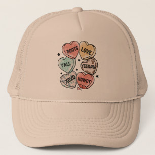 Cowboy Cowgirl Theme Hearts Keps