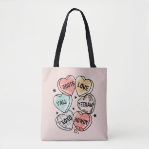 Cowboy Cowgirl Theme Hearts Tygkasse