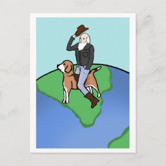 Cowboy Darwin på Beagle Vykort