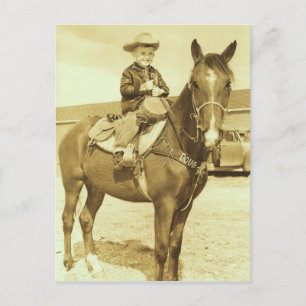 COWBOY DOUG POSTCARD/INVIKATION VYKORT