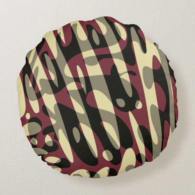 Cowboy Dust Round Pillow Rund Kudde (Baksidan)