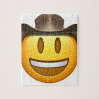 Cowboy emoji ansikte pussel