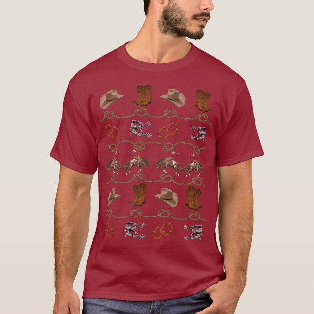 Cowboy Essentials Bronco Buster T Shirt (Framsida)