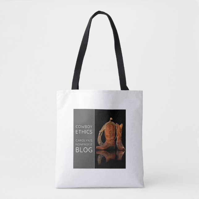 Cowboy Ethics Tote by Carolyn Tygkasse (Framsida)