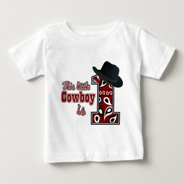 Cowboy First Birthday Tee (Framsida)