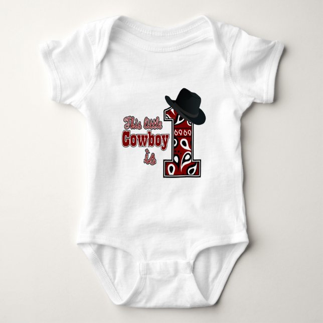 Cowboy First Birthday Tee (Framsida)
