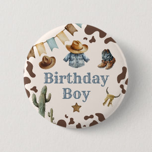 Cowboy First Rodeo Birthday Boy Knapp