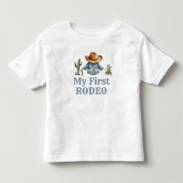 Cowboy First Rodeo Birthday Boy T Shirt