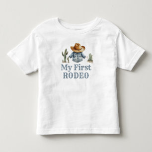 Cowboy First Rodeo Birthday Boy T Shirt