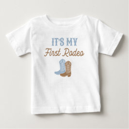 Cowboy First Rodeo Birthday T Shirt