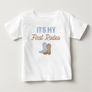 Cowboy First Rodeo Birthday T Shirt