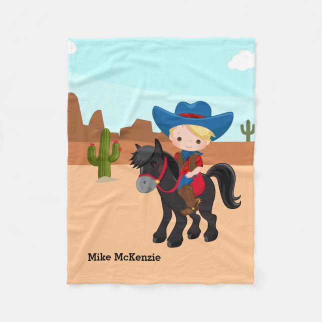 Cowboy Fleecefilt (Framsidan)