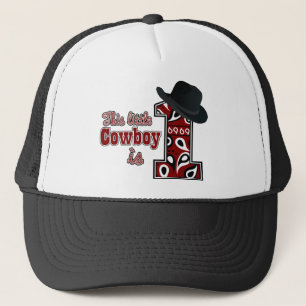 Cowboy första födelsedag keps