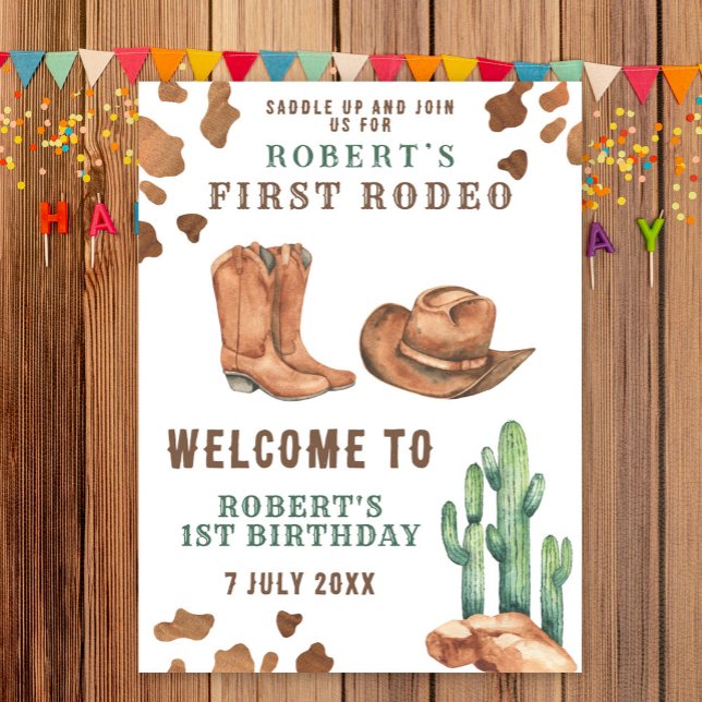 COWBOY första födelsedagsfesten  Poster (Skapare uppladdad)