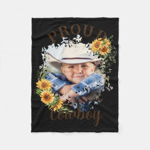 Cowboy Foto Text Solros Accent T Shirt Fleecefilt