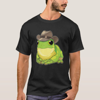 Cowboy Frog Funny Amphibian Western Toad T Shirt
